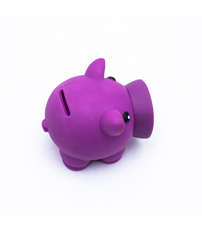 Mini alcancia cerdito colorido 10cm