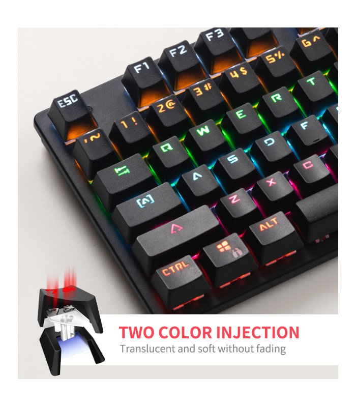 Teclado mecanico LED WEIYU WY104