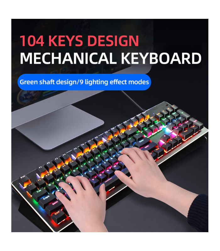 Teclado mecanico LED WEIYU WY104