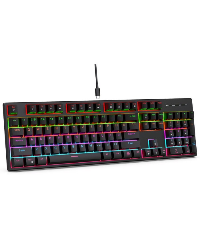 Teclado mecanico LED WEIYU WY104