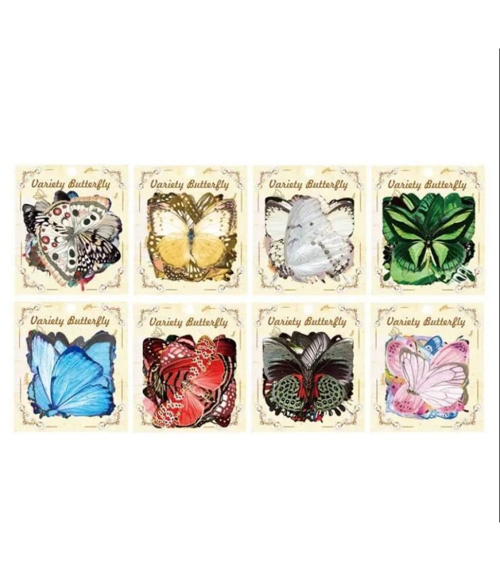 Sticker pvc serie mariposa 40pc