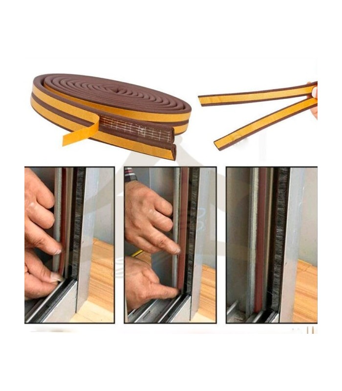 Burlete de goma para puertas y ventanas