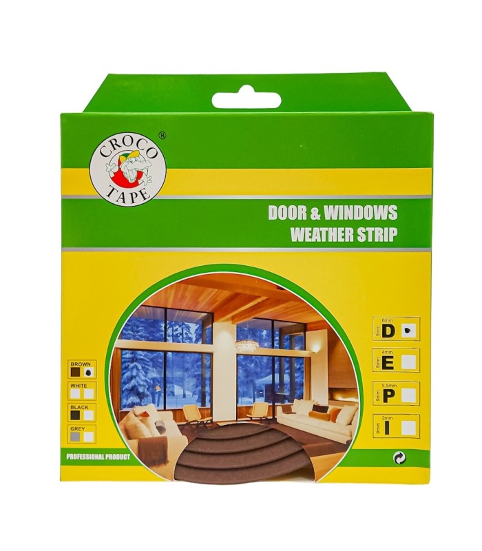 Burlete de goma para puertas y ventanas