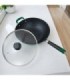 wok antiadherente con tapa de vidrio 32cm