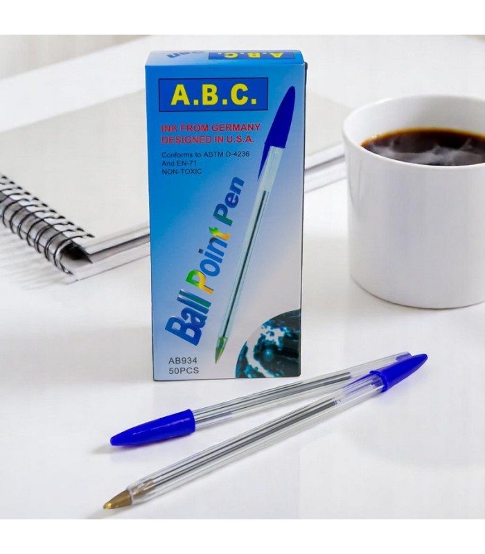 Boligrafo azul en cajita 50pcs