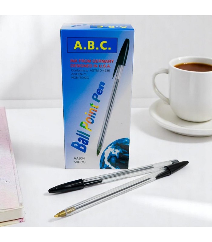 Boligrafo negro en cajita 50pcs