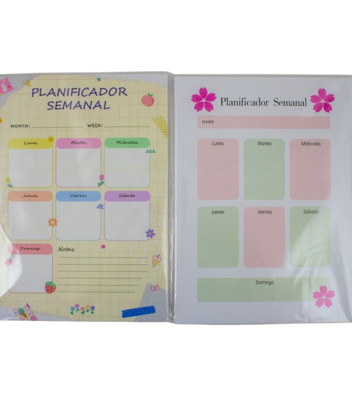 PLANIFICADOR SEMANAL A4 52 HOJAS