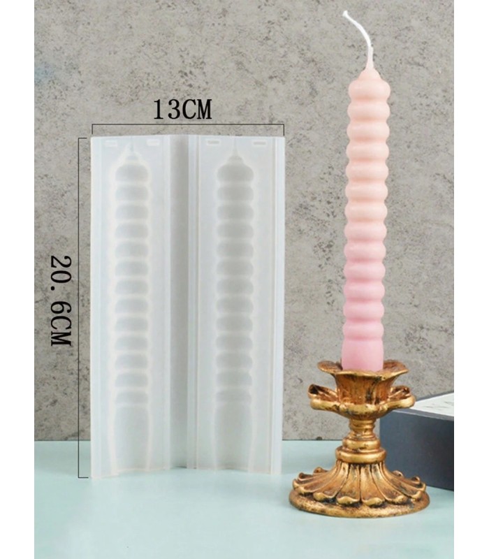 Molde de silicona vela espiral 20.6x13cm