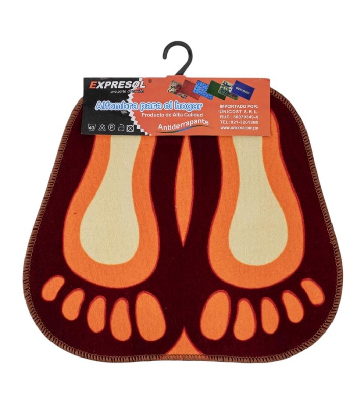 ALFOMBRA FORMA PIE 49x43CM