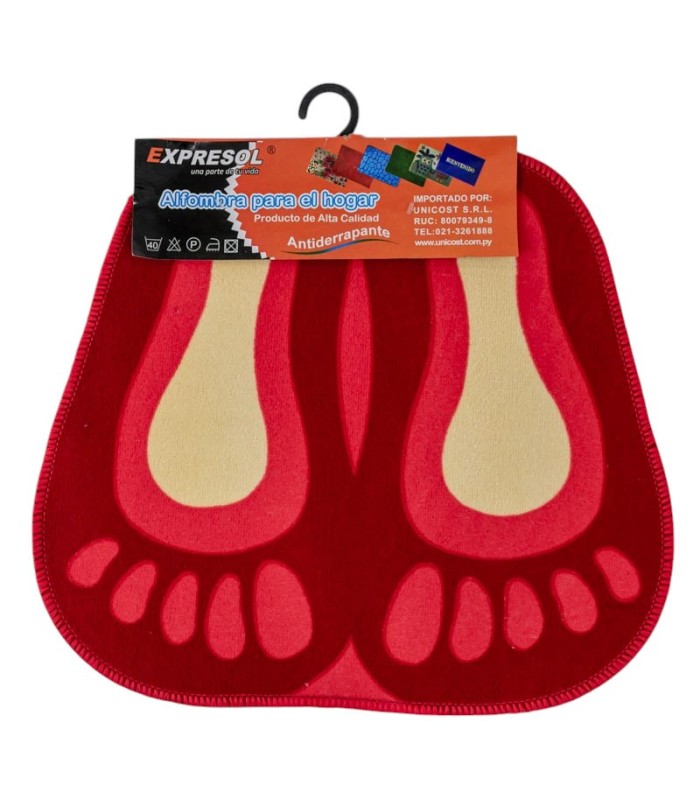 ALFOMBRA FORMA PIE 49x43CM