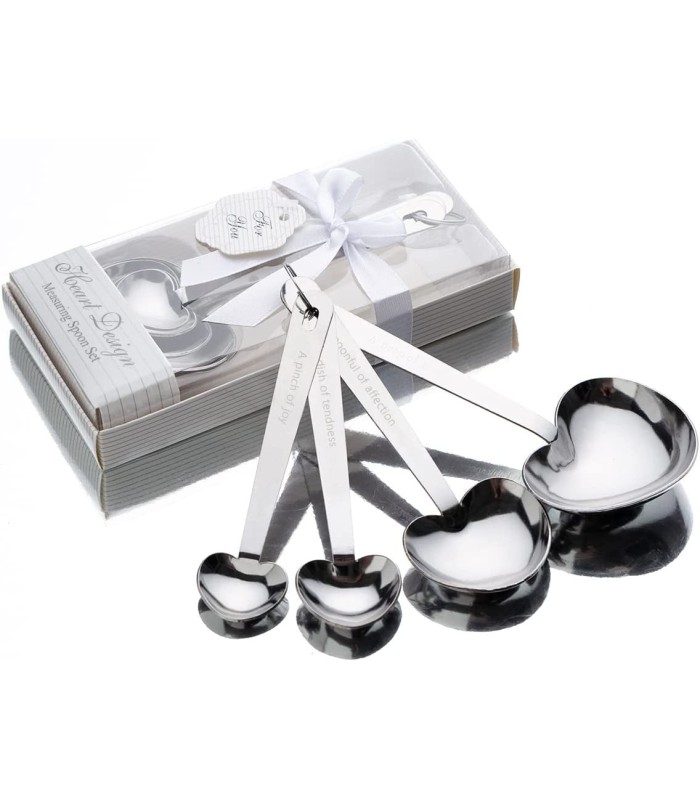 SET DE CUCHARITA FORMA DE CORAZON 4PC