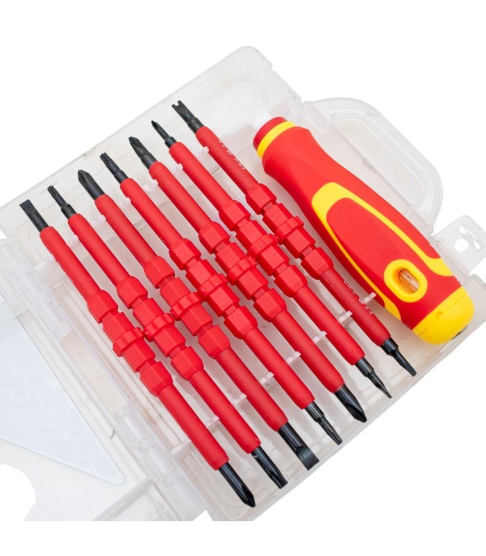 JUEGO DESTORNILLADOR AISLADO DOBLE PUNTA 8PC
