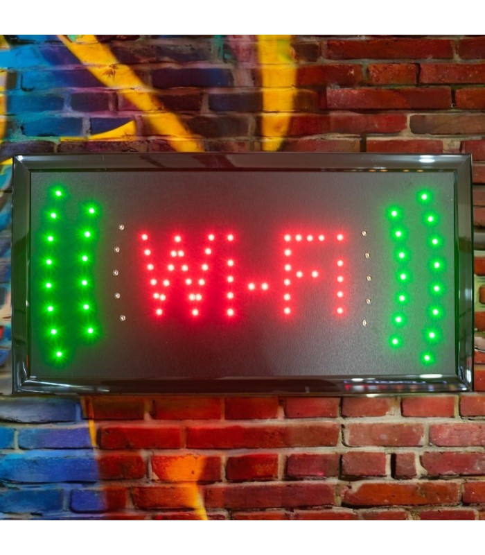 Cartel electrónico WIFI 48x25cm
