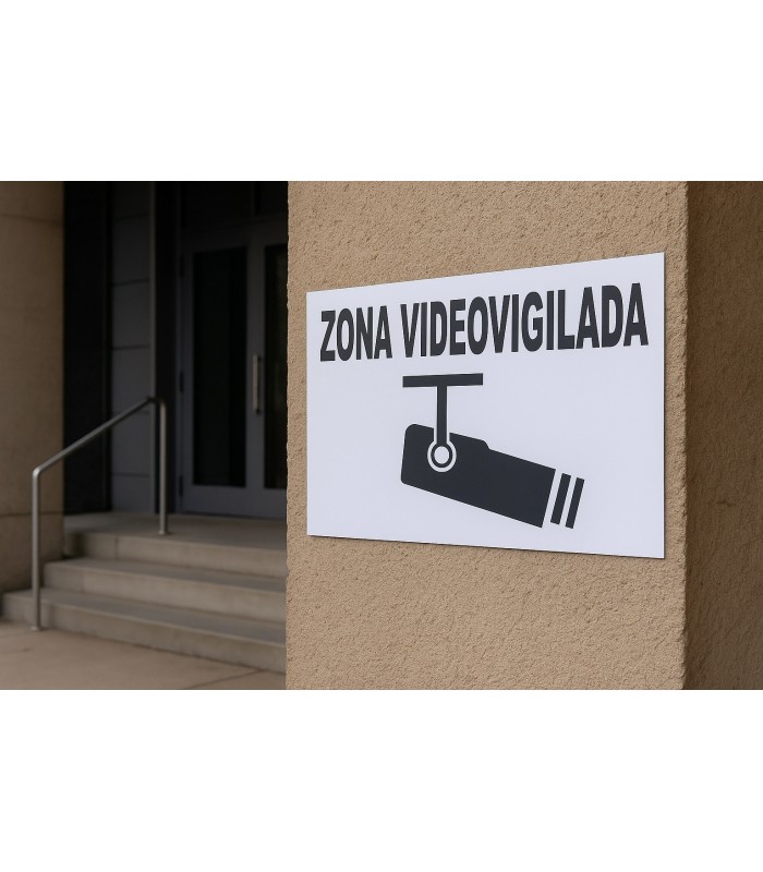 Cartel ZONA VIDEOVIGILADA
