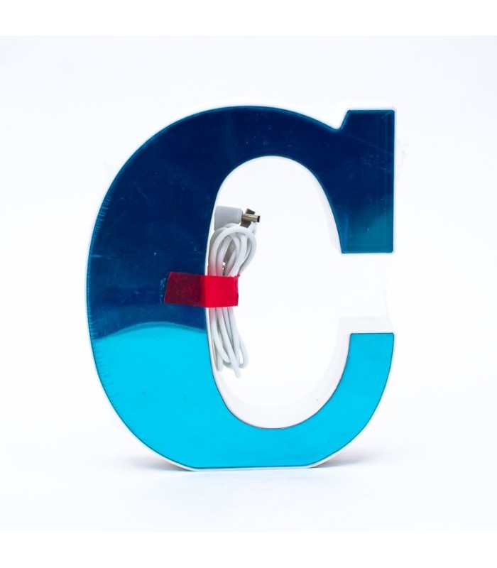 Letra decorativa con LED