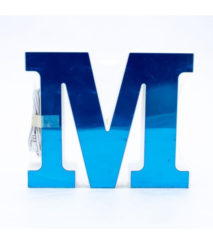 Letra decorativa con LED