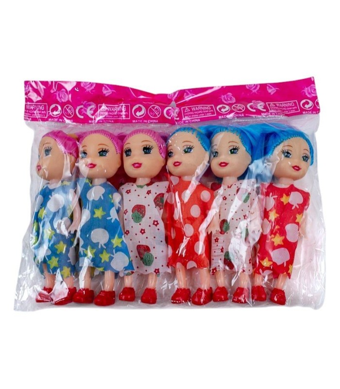 MUÑECA 10CM 6PC