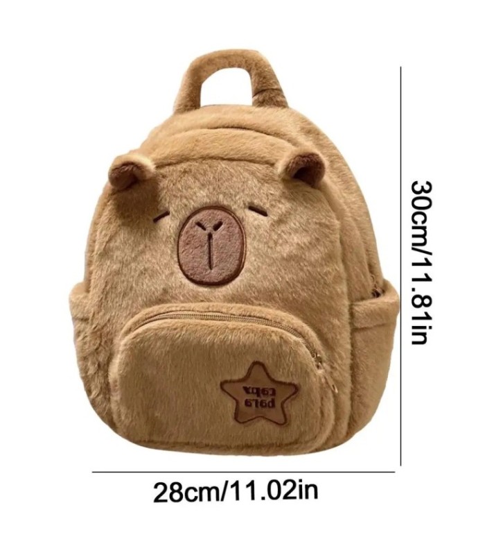 Mochila capibara 28x24cm