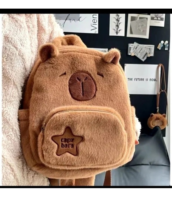 Mochila capibara 28x24cm