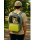 Mochila para mascota con bolsillo y visor