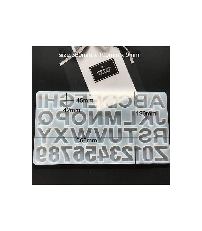 Molde de silicona ABC 35.7x19.3cm (reves)