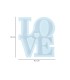 Molde de silicona LOVE 10.5x12.3cm