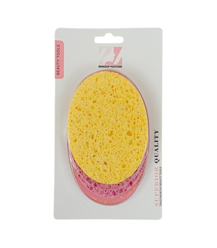 esponja para exfoliacion facial y corporal 2pc