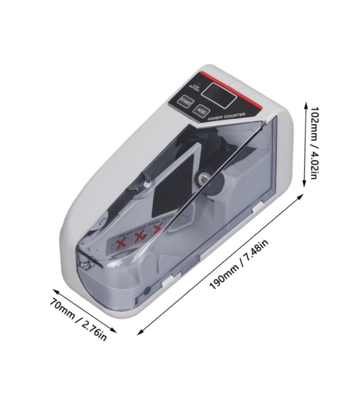 CONTADOR BILLETE PORTATIL A PILA Y 220V