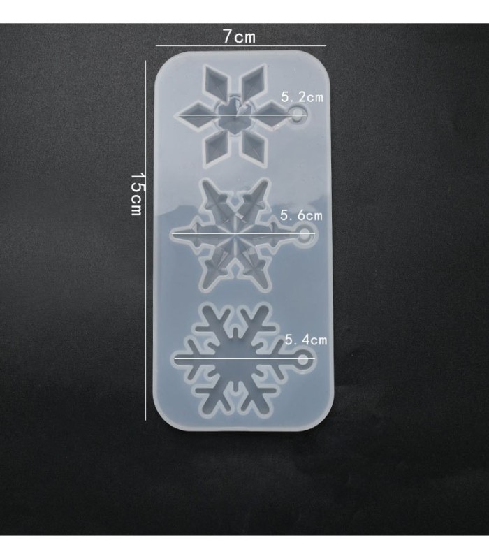 Molde de silicona copo de nieve