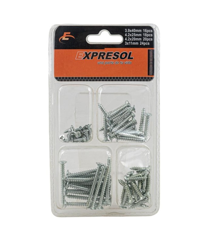 PAQUETE DE TORNILLO 4TAMAÑO EXPRESOL