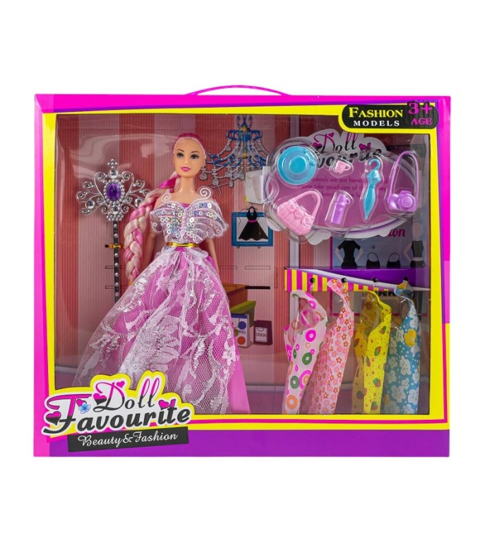 Muñeca fashion model con accesorios