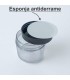 Frasco cosmetico acrilico transparente con tapa 10ml