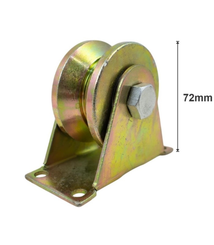 RUEDA METAL CON BASE  V  72MM 250KG