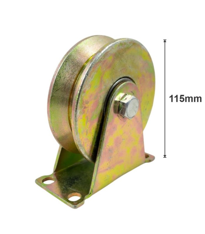 RUEDA METAL CON BASE  V  115MM 500KG