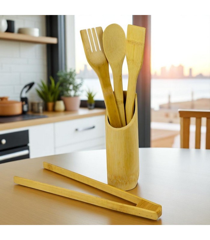 Juego de cuchara de madera 5pc