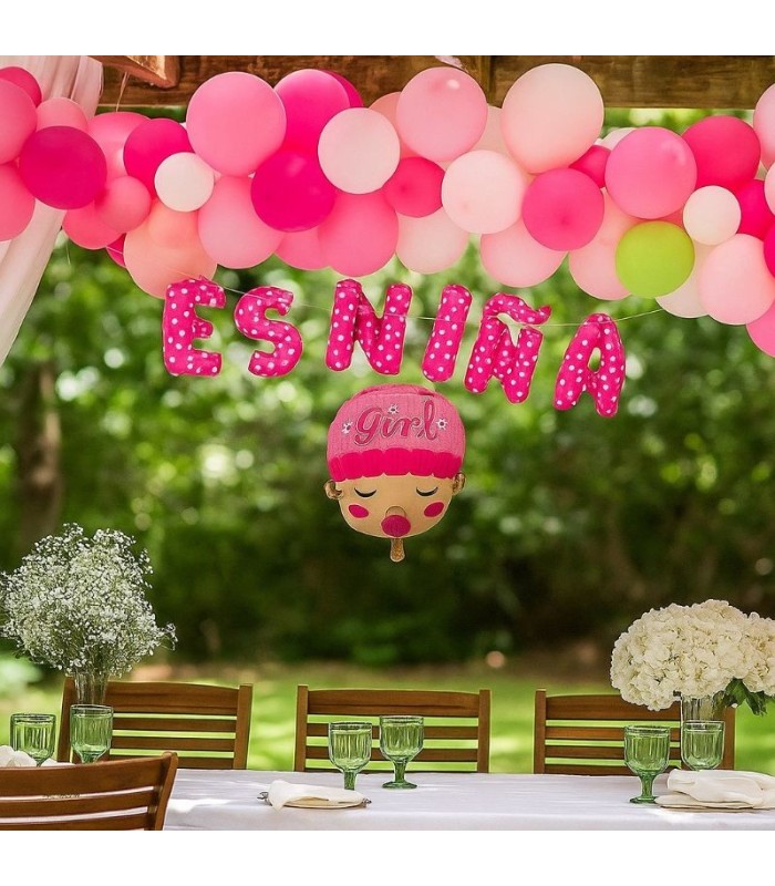 Globo letra es niño/a