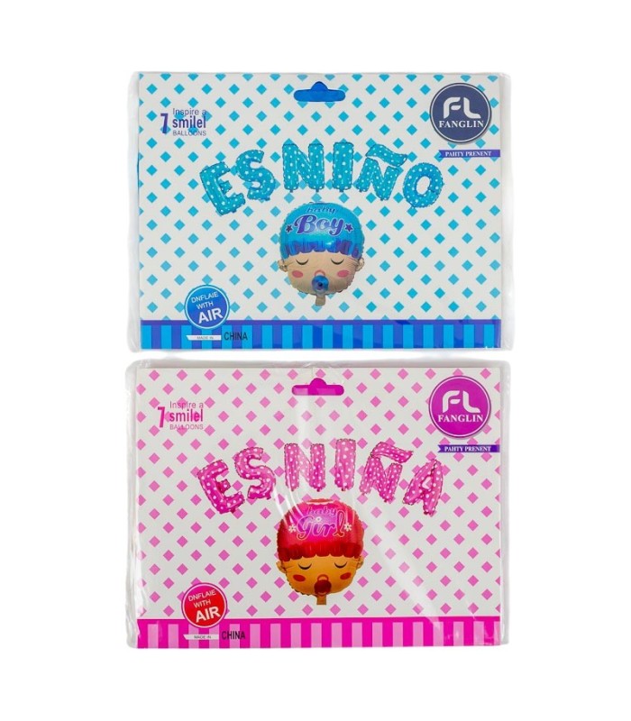 Globo letra es niño/a