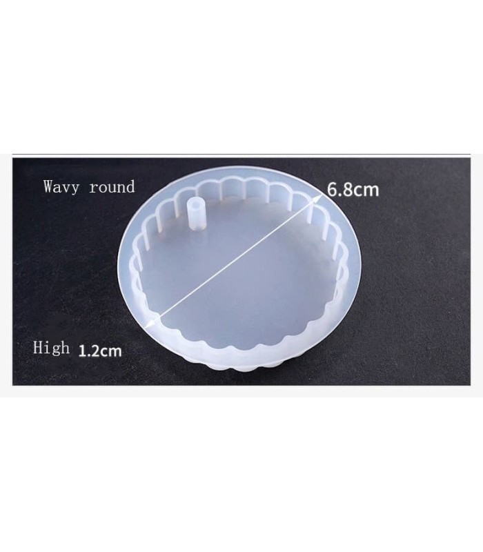 Molde de silicona colgante con borde 6.8cm