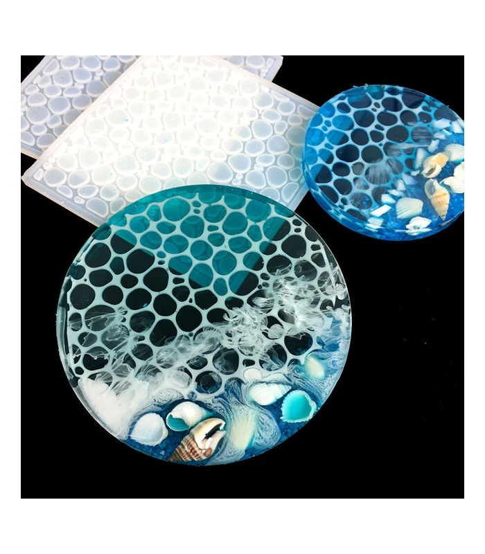 Molde de silicona burbuja 80x80mm