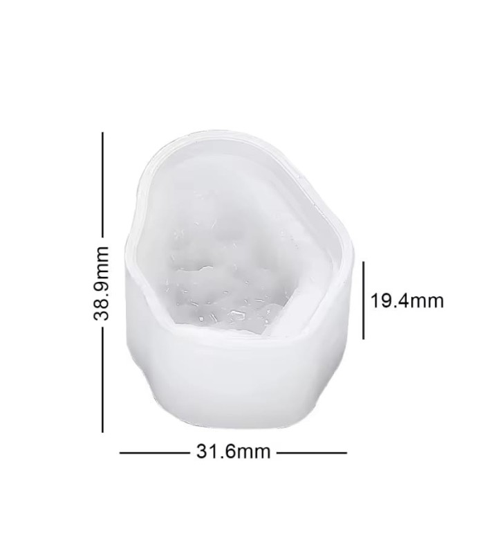 Molde de silicona crital 3D 19.4x31.6x39mm