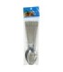 cuchara de metal diseño flor 6pc 20cm