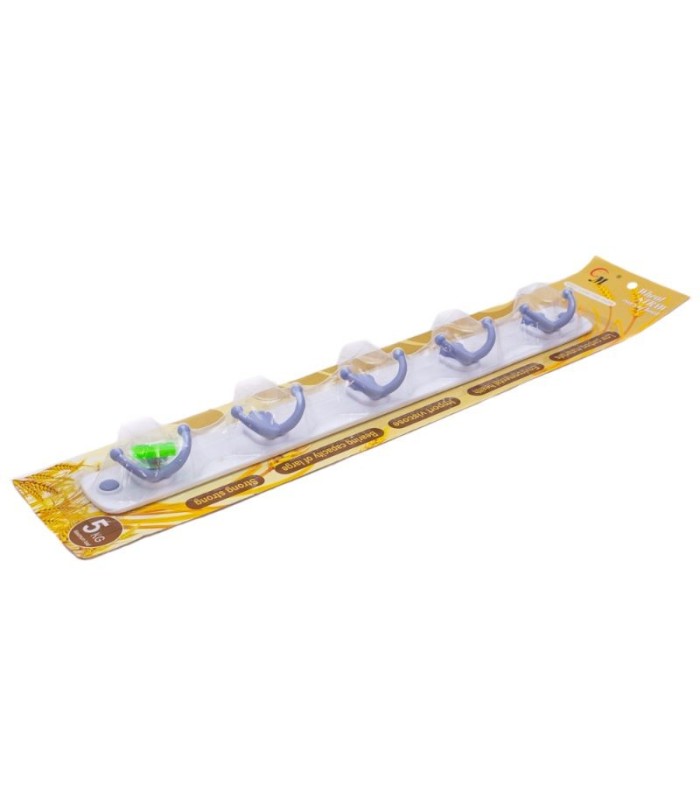 Gancho de plastico 5 cabezas