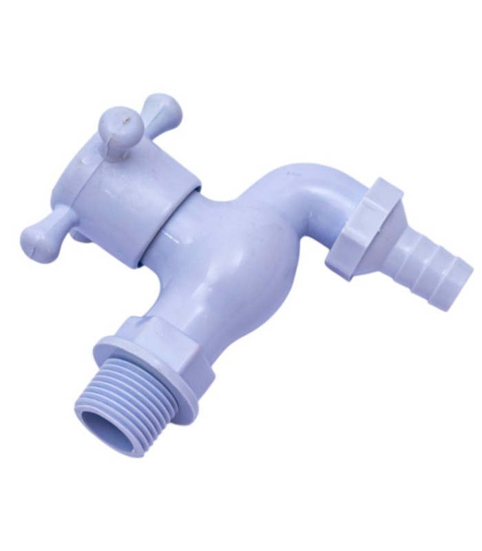 Canilla de plastico blanco