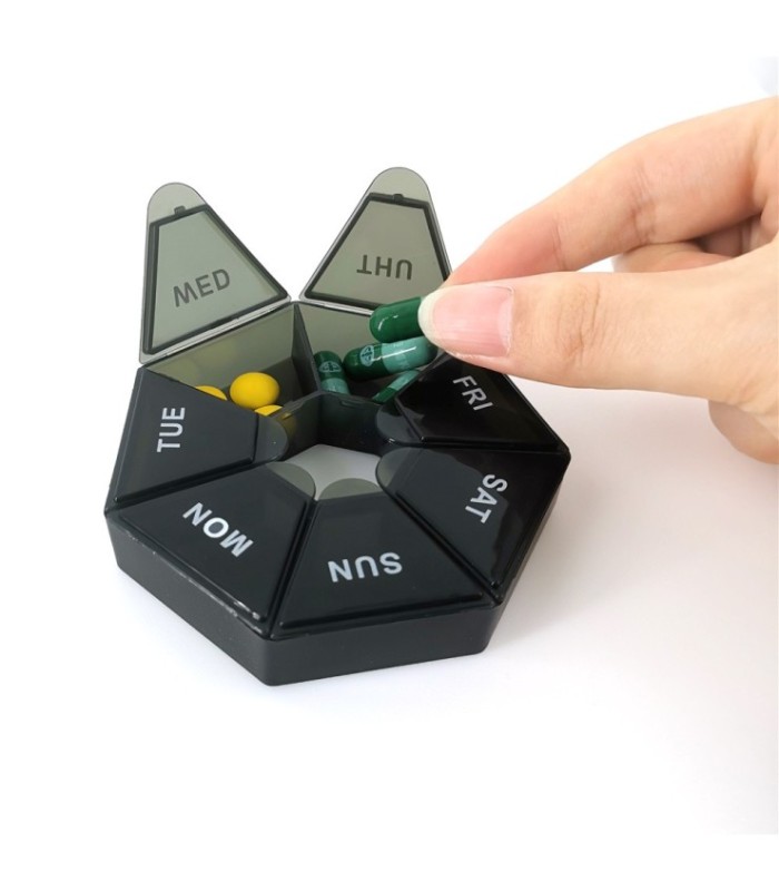 Pastillero con 7 compartimientos