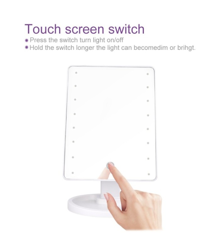 Espejo led ajustable