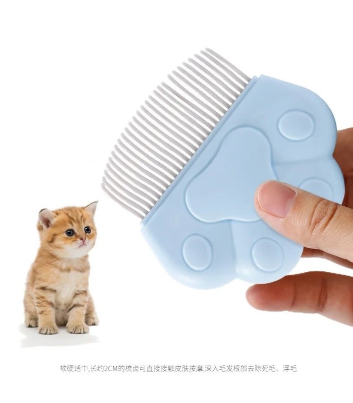 Peine para mascota diseño pata