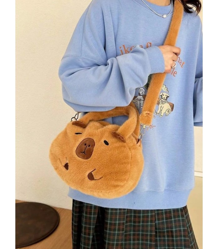 Cartera peluche CAPIBARA