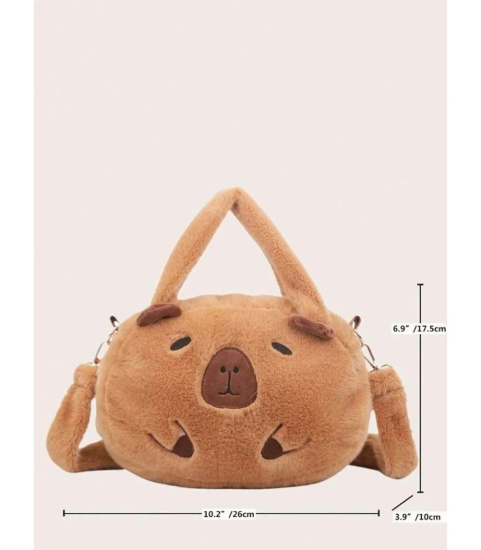 Cartera peluche CAPIBARA