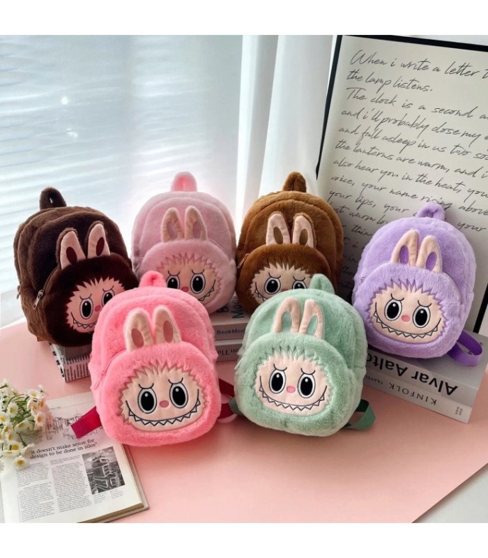 MOCHILA PELUCHE LABUBU 30x23CM