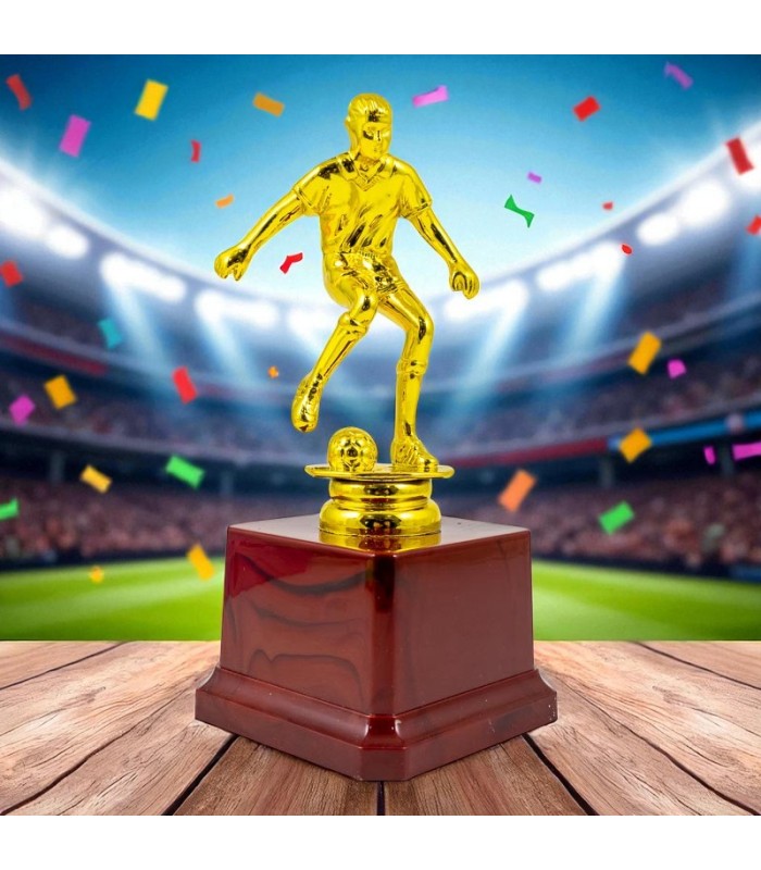 TROFEO FUTBALL BASE ROJO 17x7.5CM